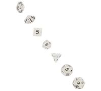DRESSOOS 7pcs Mini Luminous Dice Set 10mm Multi-sided Glow-in-the-dark Game Dice Props for Rpg Players and Board Game Enthusiasts