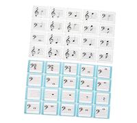 DRESSOOS 80pcs Music Note Flash Cards Engaging Musical Learning Tools for Multi Instrument Use for Piano Violin Durable Design for Music Theory Training for Students