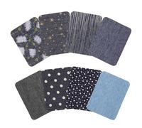 DRESSOOS 8pcs Dress Sewing Appliques DIY Craft Patches Rectangular Iron on Easy to Cut Vintage Floral Design Assorted Bright Colours for Clothes Occasions