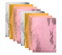 DRESSOOS 8pcs Metallic Craft Foil Sheets: Embossing Foil Paper for DIY Card Making, Origami, 4 Colors Scrapbooking Craft Tinfoil Paper Sheets Supplies 11.8" X 7.9"