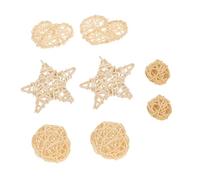 DRESSOOS 8pcs Natural Wood Chew Toys for Small Pets Hamsters Chinchillas Guinea Pigs Molar and to Relieve Boredom and Promote Healthy Teeth Random Style