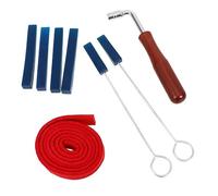 DRESSOOS 8pcs Piano Tuning Kit Grand Piano Tuning Tools Pliers Wrench Tuner Hammer Lever