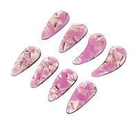 DRESSOOS 8pcs Portable Guzheng Nails Purple Gradient High Polymer Fake Finger Picks Wearable Guzheng Accessories Suitable for Beginners Practice and Performance