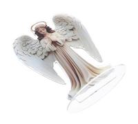 DRESSOOS Acrylic 3d Angel Decor 2 Pack Elegant Desktop Decoration Sign Versatile Lightweight Christmas Ornament for Offices and Holiday Setups