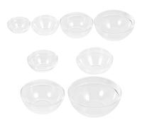 DRESSOOS Acrylic Essential Oil Bowls 8pcs Set for Facial Spa Massage, Plastic Mixing and Heating Bowls for Beauty Salon Use