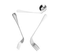 DRESSOOS Adaptive Utensil for Elderly Care Ergonomic Spoon and Fork for Bedridden Patients Durable Materials for Effortless Feeding Essential Dining Aid for Enhanced Independence