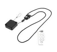 DRESSOOS Adjustable Parrot Harness Leash with Retractable Bird Traction Rope Black Foot Loop for Outdoor Training and Flying for Parakeets and Cockatiels