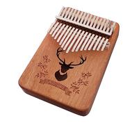 DRESSOOS African Finger Pianos 17 Keys Wooden Thumb Piano Compact Portable Musical Instrument Ideal for Family Friends Gatherings
