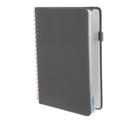 DRESSOOS Alphabetical Index Notebook with Tabs, Pu Hardcover and Wirebound, Portable Address and Telephone Number Book with Pen Holder, Compact and Sturdy Design for Working and Traveling