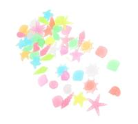 DRESSOOS Aquarium Rocks for Fish Tank 50pcs Glow in Rocks Decorative Flowerpot Pebbles