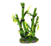 DRESSOOS Artificial Bamboo Plant Decor Realistic Simulation Ornament for Fish Tank Reptile Terrarium and Turtle Habitat Natural Touch for Home Decor