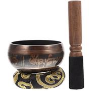 DRESSOOS Authentic Singing Bowl Set for Meditation Zen Sound Bowl with Wood Mallet Random Color