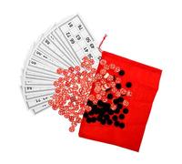 DRESSOOS Bingo Game Set Family Gathering Game Assorted Colours for Adults Boys and Girls