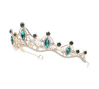 DRESSOOS Bridal Headpiece Baroque Diamond Crown Tiara Vintage Wedding Headband for Women