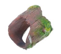 DRESSOOS Broken Barrel Spider Hideout Cave for Reptiles Efficient Hiding Spaces for Leopard Geckos Fresh Air Supply Easy Care and Maintenance Aquarium Decorations for Fish Tanks