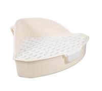 DRESSOOS Bunny Pet Litter Box Rabbit Training Toilet Corner Pee Pan Tray Guinea Pig Litter Box Small Animal Toilet