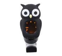 DRESSOOS Cartoon Owl Guitar Tuner Clip-On Tuning Tool for Bass Ukulele and Acoustic Guitars LCD Display