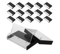 DRESSOOS Cassette Tape Storage Case 20pcs Plastic Retro Multi-functional Organizer Protecting Audio Cassettes for Home and Office