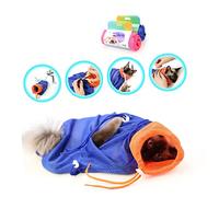 DRESSOOS Cat Bath Bag Grooming Bag for Cats Cleaning Pet Supplies Nail Clipping and Fur Care at Home Grooming Salon