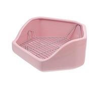 DRESSOOS Ceramic Rabbit Toilet Oversized Tipping Leak-proof Pet Litter Box Trainer for Hamster Rabbit Guinea Pig Chinchilla