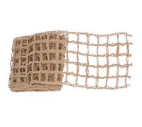 DRESSOOS Checkered Jute Ribbon with Wire Edge Hollow Out Rustic Burlap Ribbon for DIY Crafts for Home Decoration and Garden Craft 3 Yards