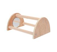 DRESSOOS Chicken Perch Stand for Birds Wooden Standing Stick Mirror Pet Bird Activity Rod for Indoor Chicken Entertainment and Training