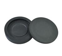 DRESSOOS Chinese Calligraphy Painting Inkstone 3-inch round Creative Ink Plate with Cover, Lightweight Raw Gemstone Inkstone Easy to Carry for Traditional Calligraphy and Brush Painting