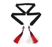 DRESSOOS Chinese Style Hanfu Hairband with Gradient Tassel Ribbon, Delicate Long Rope Headband for Cosplay and Traditional Hair Ornaments, Unisex Ancient Costume Hair Accessory