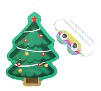 DRESSOOS Christmas Tree Paper Pinata Lightweight Compact Shape Filled Pinata Prop for Family Party with Fine Workmanship and Vivid Appearance