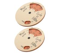 DRESSOOS Circle Wooden Chord Wheel Musical Tool for Ukulele Instrument Accessory Melody Supply