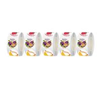 DRESSOOS Coated Paper Labels 5 Rolls Fruit Stickers with Realistic Fruit Design with Strong Stickiness and No Residue Multi-Purpose Food Labels for Planners and Packaging