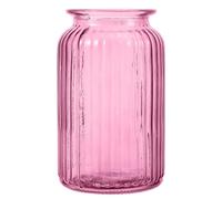 DRESSOOS Colored Glass Vase Glass Floral Container 7.07x4.32x3.73 Inch Hydroponics Plants Container Unique Style Contemporary Design for Home and Hotels