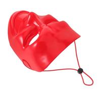 DRESSOOS Comedy Tragedies Mask - Red Smile Masquerade Mask - Opera Face Cover with Rope - Full-Face Venetian Cover for Men Costume, Halloween Anonymity Masquerade Accessory