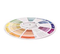 DRESSOOS Compact Color Learning Wheel for Accurate Color Representation on Paper, Paint Mixing Learning Guide for Designers and Nail Artists, Colouring Tool for Art and Craft Projects
