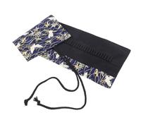 DRESSOOS Cotton Portable Pencil Roll Pen Wrap Organizer Large Capacity Canvas Pen Pouch for Holding Ink for Artists and Students
