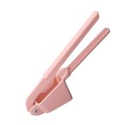 DRESSOOS Creative Pink Garlic Mincer Press with Ergonomic Handles Aluminum Alloy Garlic Slicer Crusher Crushes Unpeeled Cloves Kitchen Gadget