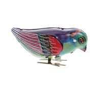 DRESSOOS Creative Tinplate Clockwork Magpie Retro Wind Up Plaything for Adults Smooth Edges Reusable Vintage Design for Parties and Classroom Prizes
