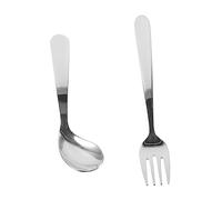 DRESSOOS Curved Spoon Set for Elderly Angled Feeding Utensils for s Patients Adaptive Eating Aids for Disabled Lightweight Design