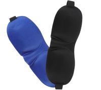 DRESSOOS D Sleep Mask Prevents Moving or Falling 2pcs with Polyester Foam Material Blackout Contoured Design for Adults and Women for Nighttime Sleep and Afternoon Naps