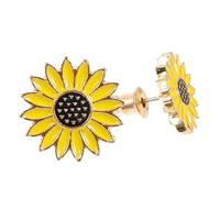 DRESSOOS Dainty Sunflower Ear Studs for Women and Teen Unique Yellow Floral Fashion Earrings Small Studs for Party Wedding Graduation Elegant Everyday Jewelry