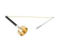 DRESSOOS Delicate Buddhism Bell Hand Bells for Ringing Portable Brass Instrument Sound Random Color