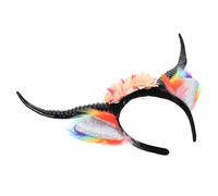 DRESSOOS Devil Horn Hair Accessory Headband for Lightweight Plastic and Plush Material Easy to Put and Take for Halloween Party or Daily Photo Use