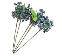 DRESSOOS Diy Home Christmas Decor 5 Pack Artificial Plant Berry Stems Berry Stems Decoration for Tree Room Garden