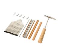 DRESSOOS Diy Kalimba Kit 17 Keys Thumb Piano Accessories Metal Keys Carved Scales Perfect for Boys and Girls