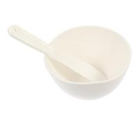 DRESSOOS DIY Mask Bowl Set with Mixing Stick 500ml Capacity round White Pp Material Easy to Clean Supple Facial Mask Tool for Beauty Salons and Home Use