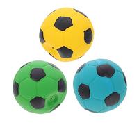 DRESSOOS Dog Chewing Toy Interactive Soccer Shaped Molar Toy Latex Sounding Football for Puppies