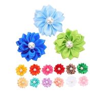 DRESSOOS Dog Collar Flowers Puppy Hair Tie Small Dog Collar 20pcs Adorable Hair Ties for Pet