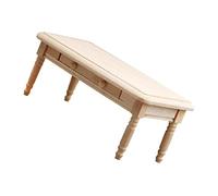 DRESSOOS Dollhouse Blank Tea Table DIY Craft Wear Resistant Mini House Furnishing Decor Eco Friendly Side Table for Room Gift