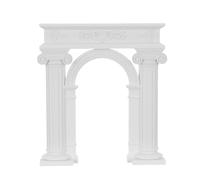 DRESSOOS Dollhouse Wedding Acessories: Miniature Arch Frame - Fairy Garden Pathway Gate - Decrative Roman Column for Craft Projects Micro Landscape Birthday Prop