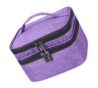 DRESSOOS Double Nail Polish Pouch Essential Oil Holder Carrying Oils Pouch for Travel Sturdy Oxford Cloth Organizer Bag